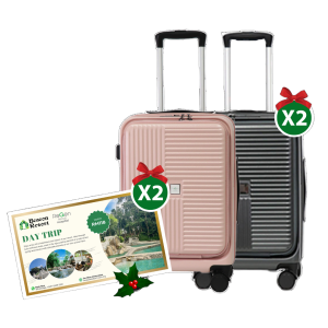 2 pax - Free 2pcs 24" Luggage + Free 2pax BR Day Trip
